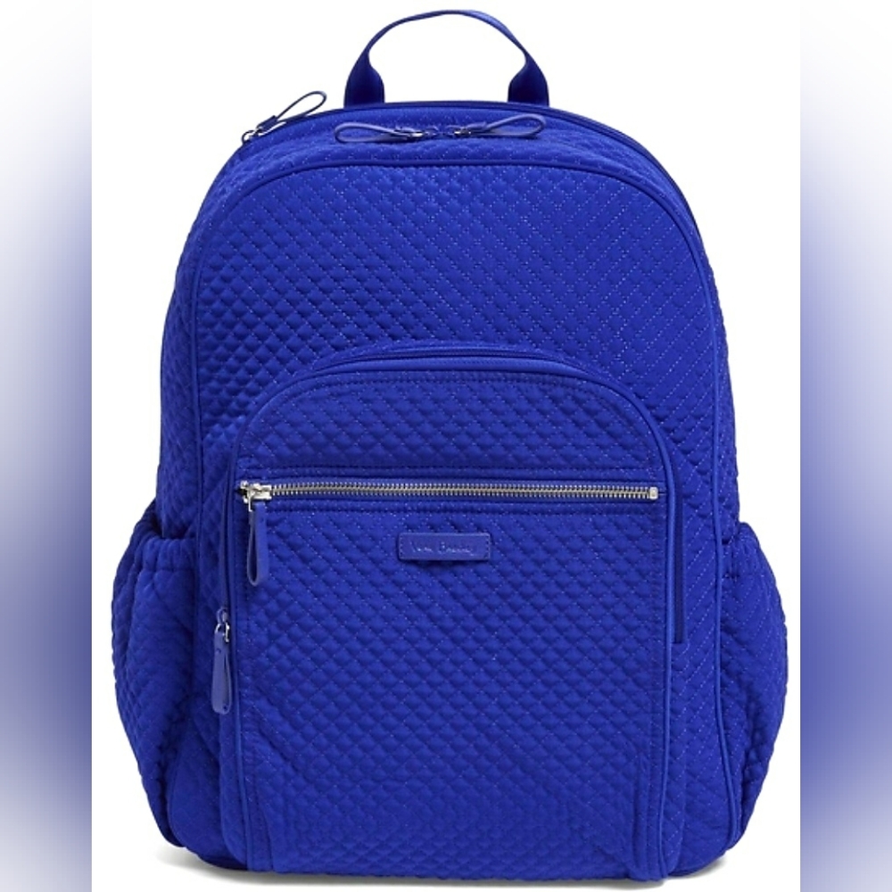 Like NEW Vera Bradley Blue Quilted Diaper Baby Diaper Bag